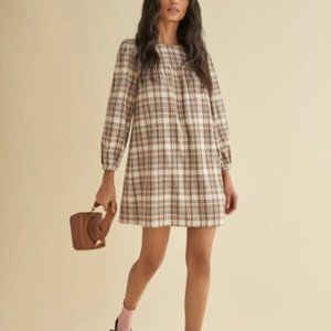 Reformation Celina Dress - Caramel Flannel